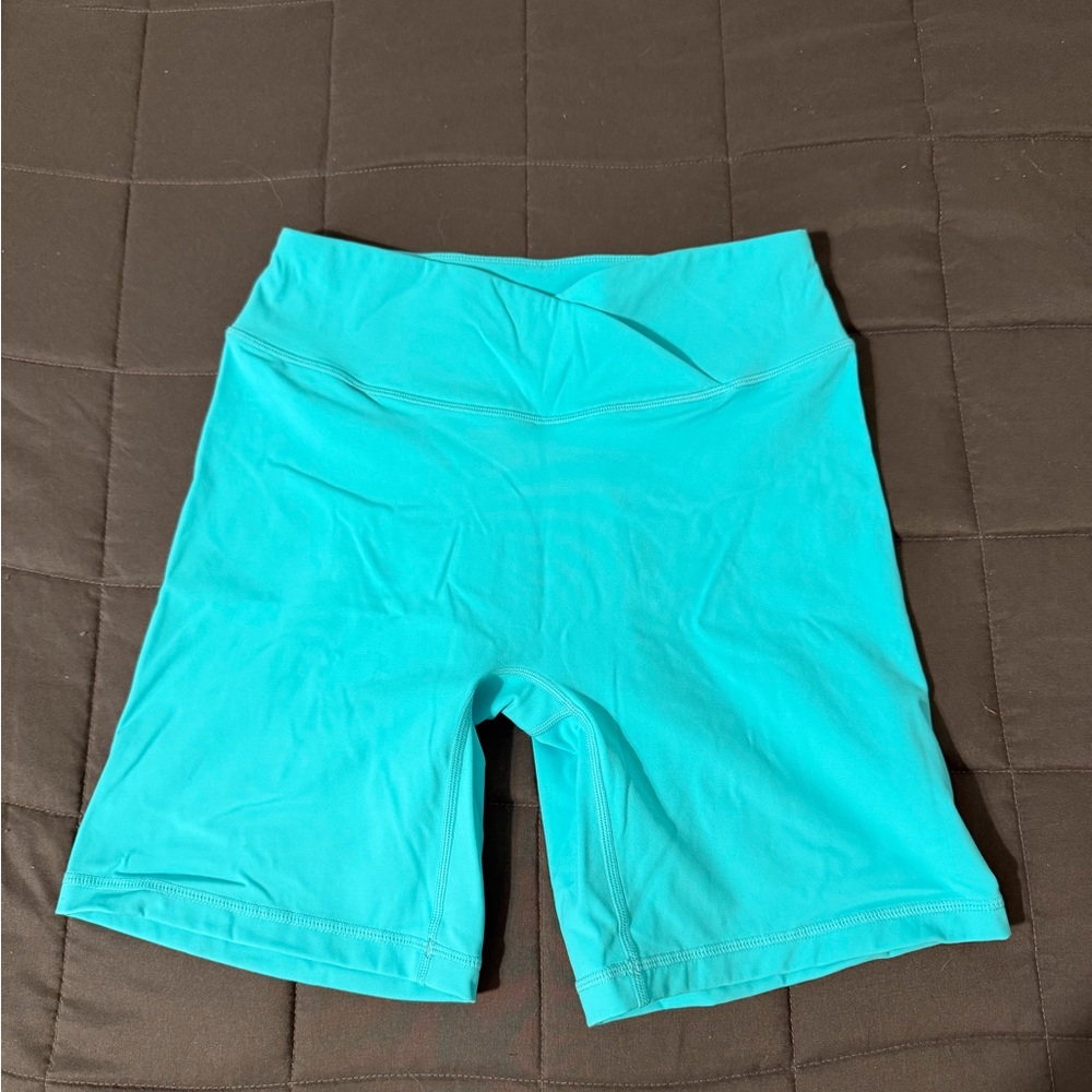 Oneractive Unified Wrap Shorts - Aqua Blue (Size Large)